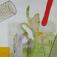Delphine and Jay, painting by Jay Rechsteiner, Swiss artists