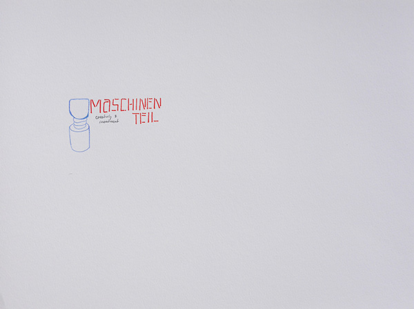Maschinenteil, drawing by Jay Rechsteiner